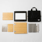 Snow Peak IGT 2 Unit Storage Bag with Frame, Bamboo Tables and Legs by So Design