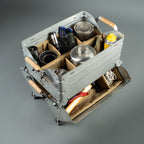Snow Peak Stacking Shelf Container 25 Dual Insert Case Set