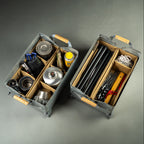 Snow Peak Stacking Shelf Container 25 Dual Insert Case Set