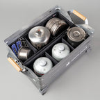 Snow Peak Stacking Shelf Container 25 Dual Insert Case Set