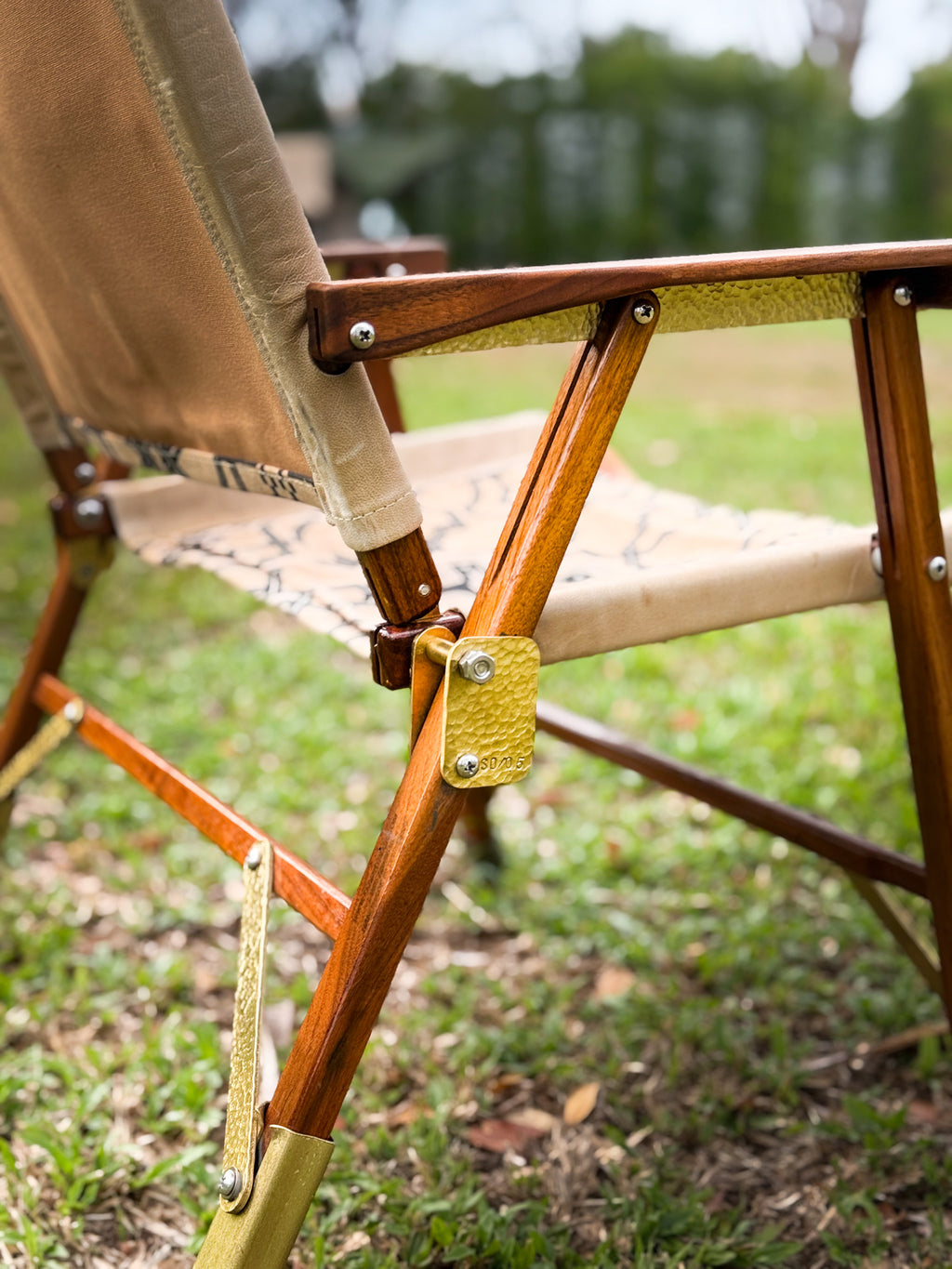 The Masterpiece Hand-Hammered Brass Hardware Set for Kermit Chair