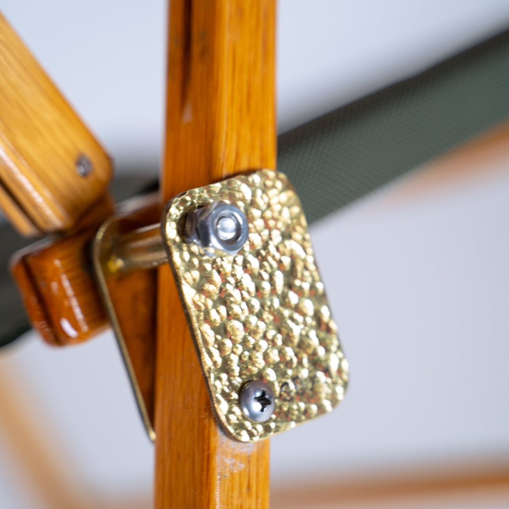 The Masterpiece Hand-Hammered Brass Hardware Set for Kermit Chair