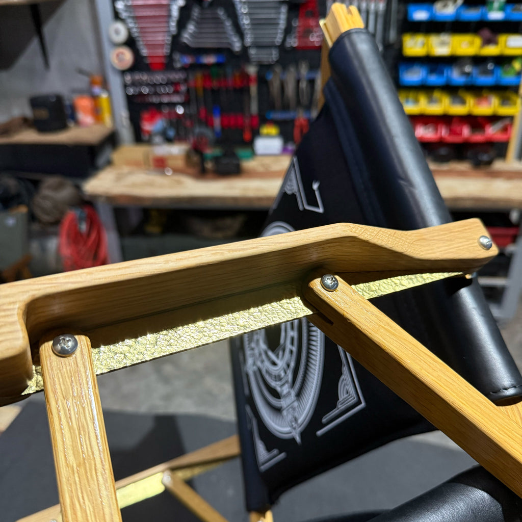 The Masterpiece Hand-Hammered Brass Hardware Set for Kermit Chair
