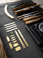 Numbered Hand-Hammered Kermit Chair Brass Hardware Set – 16-Piece Bespoke Kit