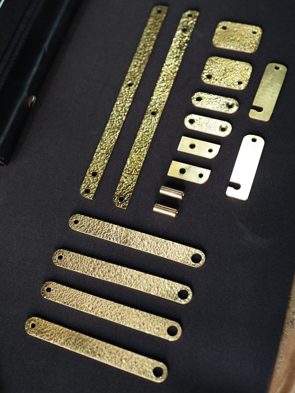 The Masterpiece Hand-Hammered Brass Hardware Set for Kermit Chair