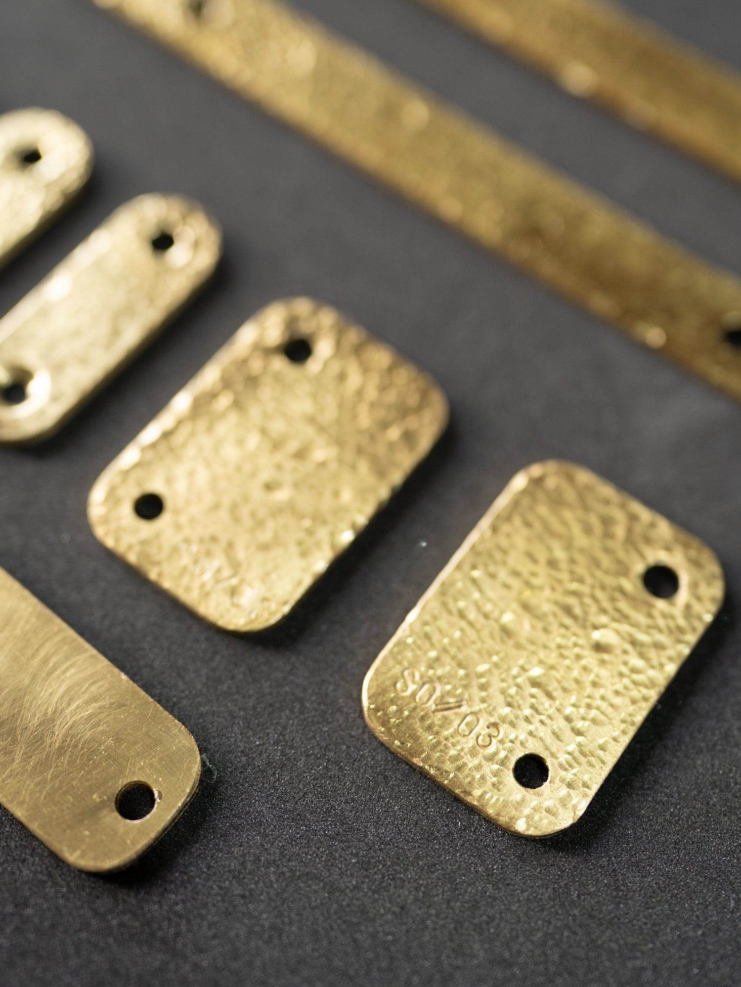 The Masterpiece Hand-Hammered Brass Hardware Set for Kermit Chair