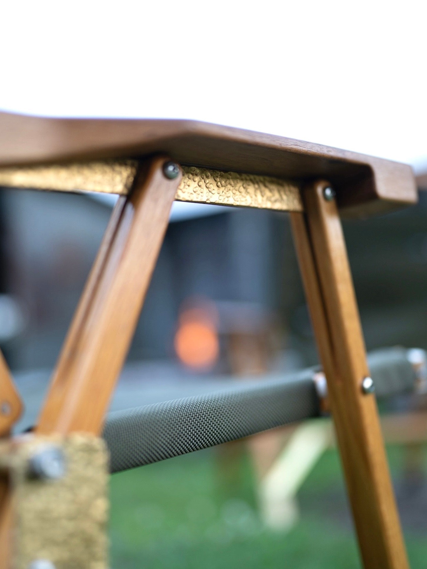 The Masterpiece Hand-Hammered Brass Hardware Set for Kermit Chair