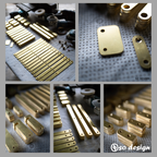 Numbered Hand-Hammered Kermit Chair Brass Hardware Set – 16-Piece Bespoke Kit