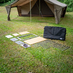Snow Peak IGT 3 Unit Storage Bag with Frame, Bamboo Tables and Legs by So Design
